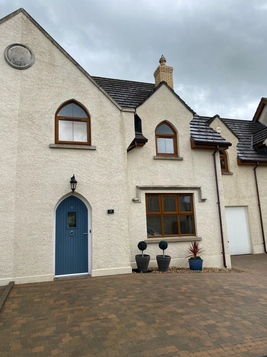 Exterior wall after soft washing